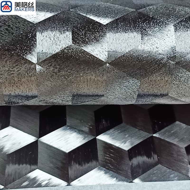 New Product Thin Carbon Fiber Cloth Appearance Decoration Single-Sided Shaping 12k150g 3D Stereo Widening Carbon Fiber Cloth