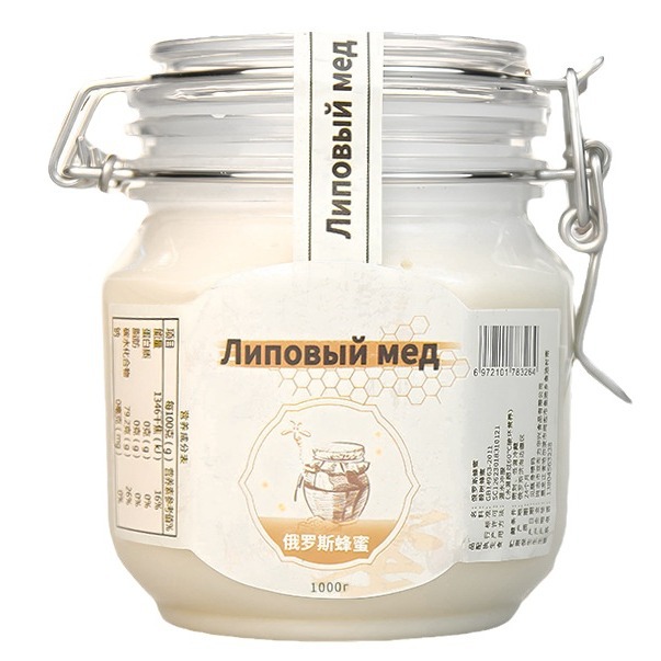 Hufengling Russian Honey Wholesale Tilia Honey 1000r Snap Bottle Large in stock OEM Customized Wholesale