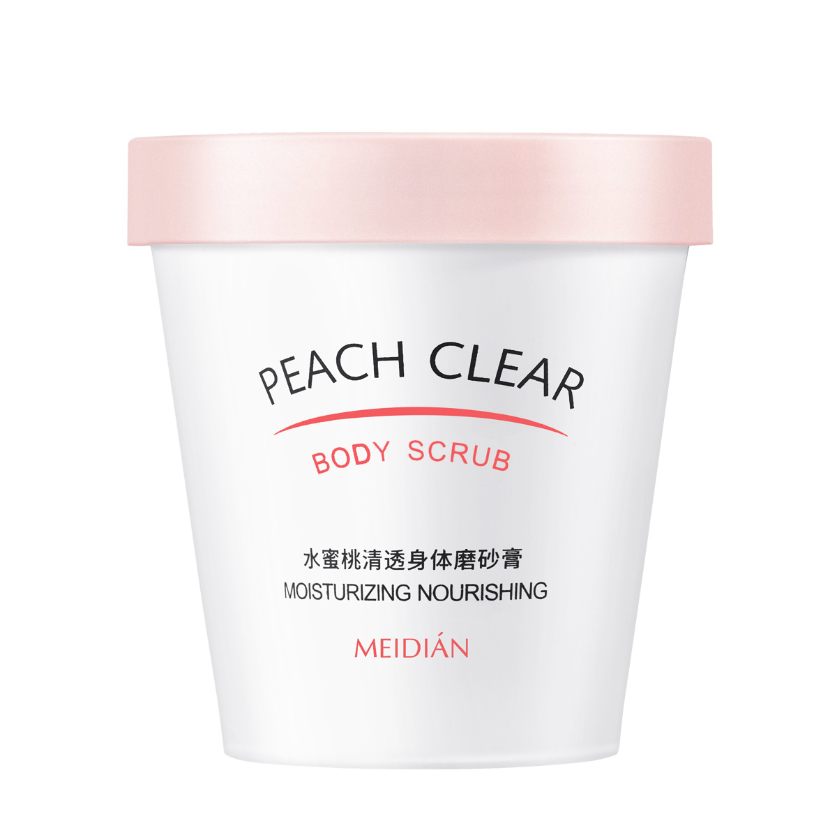 Meandian peach body scrub cream exfoliating peeling chicken skin dead skin deep cleansing ice cream scrub cream wholesale