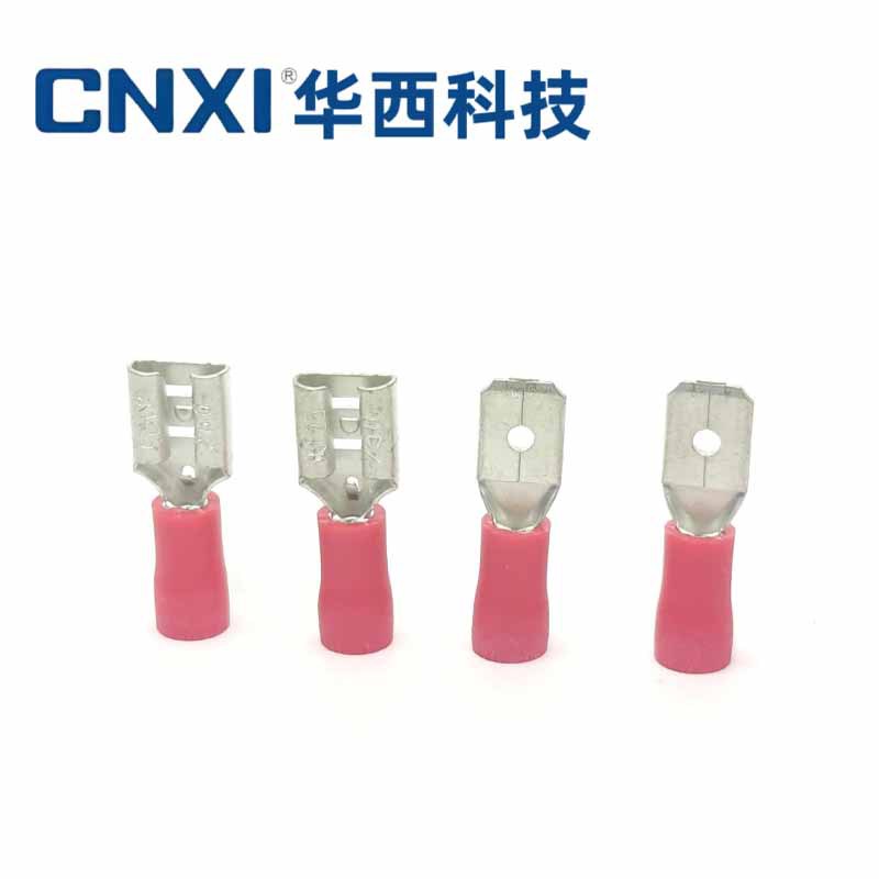 Cnxi Huaxi Technology Cold-Pressed Terminal Hfdvd/Hmdvd Male and Female Insulated Terminal Double Crimping Spring Insert