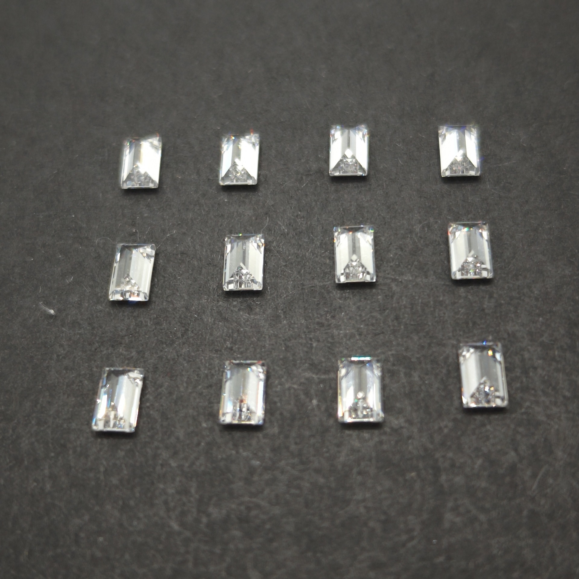 Rectangular Es Right Angle Car Parallel Line Guitai Material 5Aspg Cut Zircon Cubic Zirconia Loose Stone