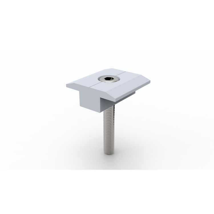 Aluminum Alloy Photovoltaic Panel Middle Side Pressure Block Accessories Roof Solar Power Panel Installation Bracket Fixing Component