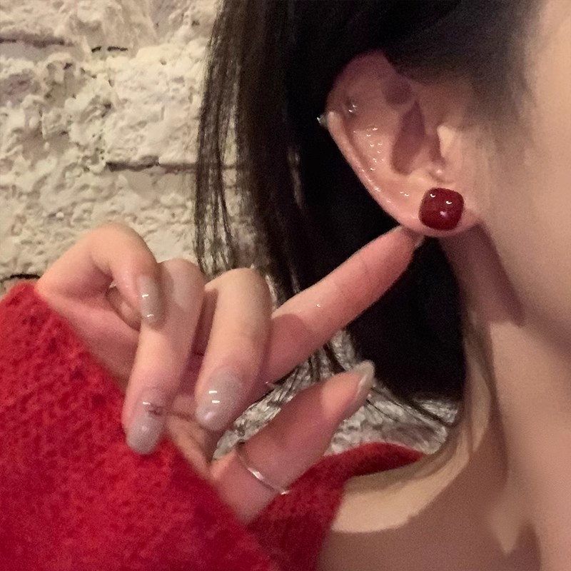 S925 Silver Needle Exquisite Super Flash Zircon Earrings Women's Light Luxury Elegant High-end Ear Studs Popular Internet Celebrity All-match Earrings