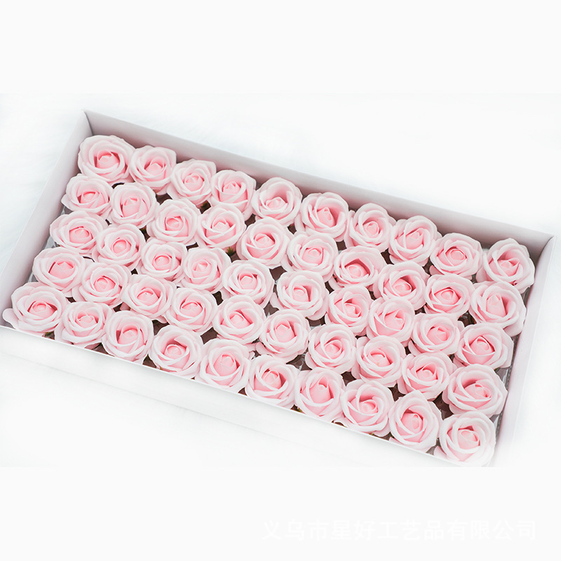 Фабричный источник четырехслойный мыльный цветок с основанием искусственная головка розы букет для Дня святого Валентина вечный цветочный букет