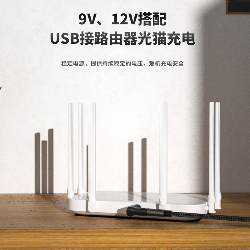Adapter 5V/9V/12V is suitable for optical cat printer router charging pd decoy type-c parent to dc