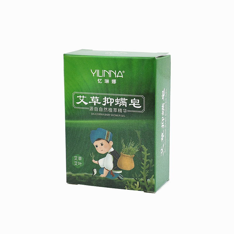 [Yiliina] Mugwort Soap Mugwort Essential Oil Soap Handmade Soap Cleansing and Moisturizing 80g