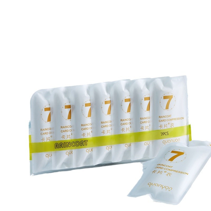 Portable Disposable Card Raincoat Colorful Long Adult Thickened Travel Waterproof Children's Poncho Batch