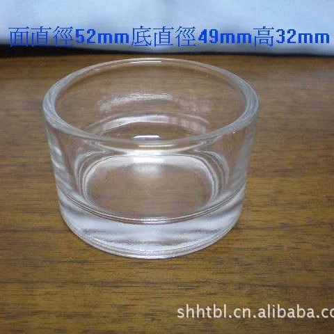 Стеклянная чашка для свечей, размер 52*50*33мм