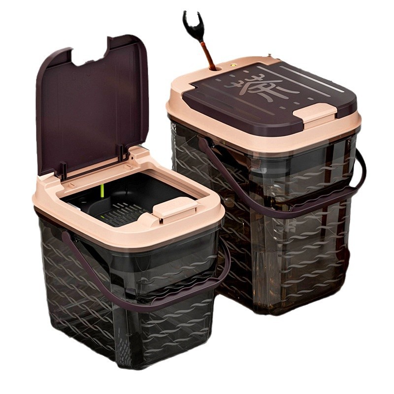 Tea Set Accessories Tea Bucket Tea Slag Bucket Household small size Tea Bucket Tea Table Waste Bucket Tea Tray Drainage Bucket Dry and Wet Separation