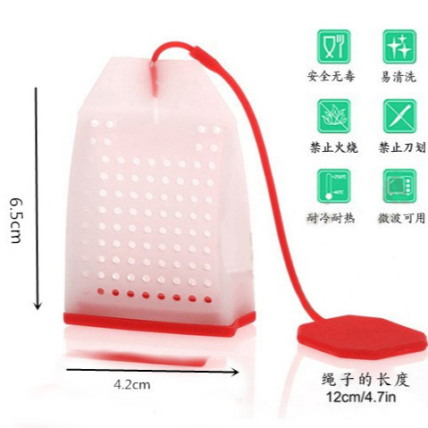 Tea Filter High Temperature Resistant Silicone Tea Bag Bag Tea Bag Filter Bag Shape Silicone Tea Maker