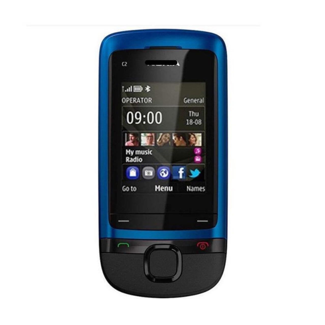 Подходит для кросс-бордерной внешней торговли, C2-05 мобильный телефон, квадробандовый Gsm, неумный слайдер, Bluetooth, музыкальная функция