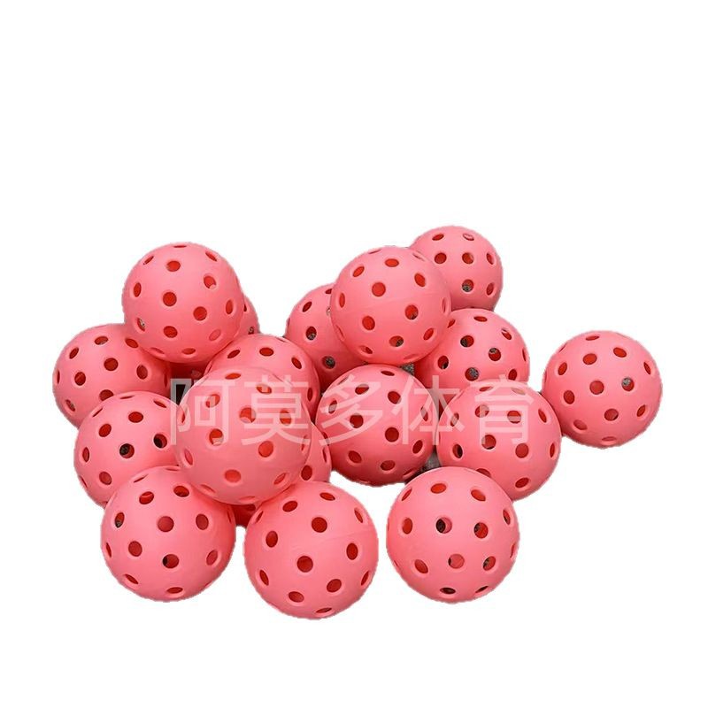 Factory direct in stock ball 40 hole 26 hole ball hole ball pickleballs74mm injection ball