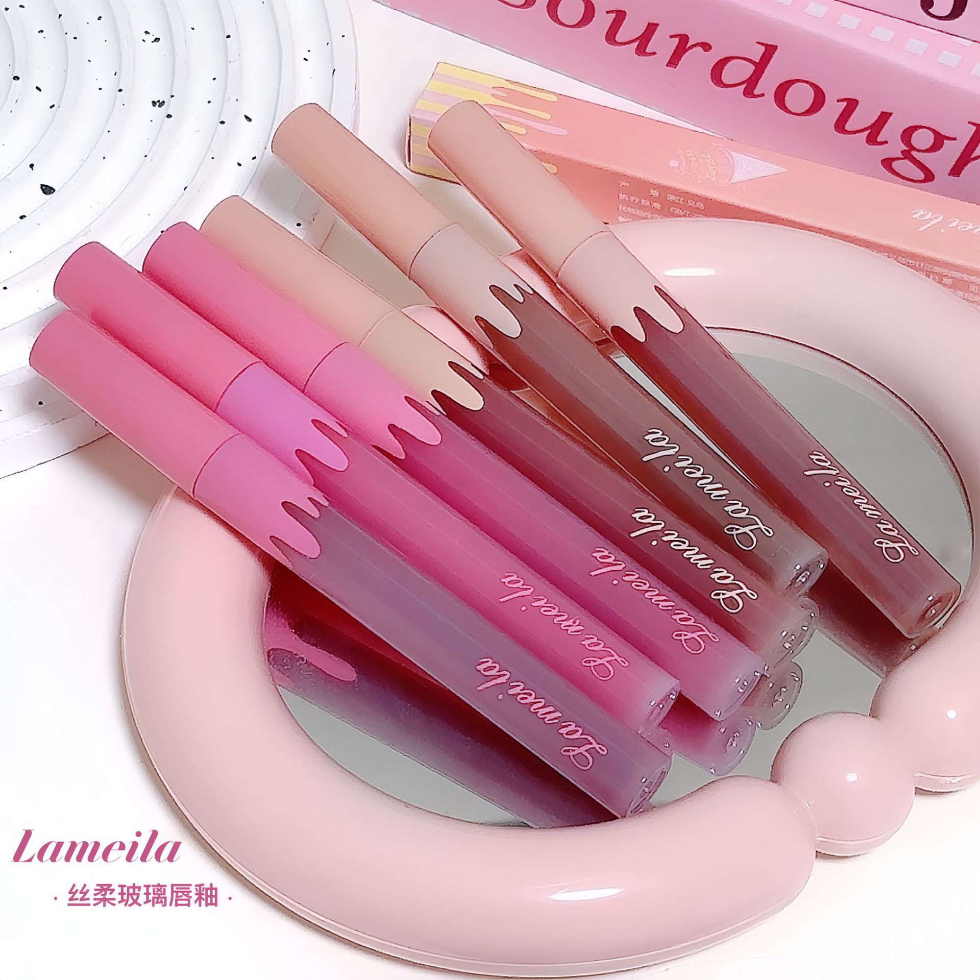 Lamela Internet Celebrity's Same Velvet Matte Matte Air Lip Glaze Is Not Easy to Fade Velvet Glass Lip Glaze 1073