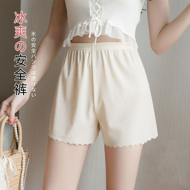 Fleshy three-part pants anti-light women's plus size inside and outside wear insurance pants summer thin leggings safety pants wholesale