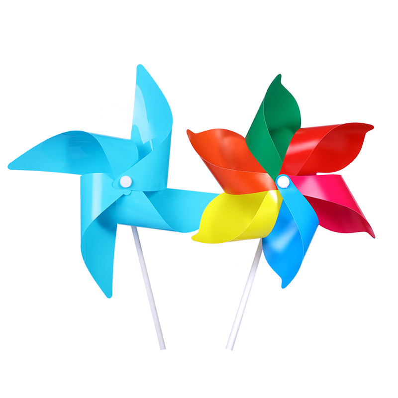 Plastic windmill string scenic spot kindergarten children's toys color advertising windmill outdoor decoration push gifts wholesale