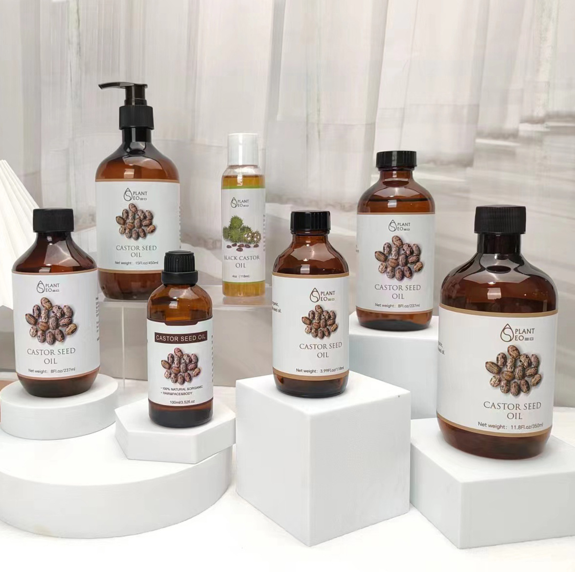 Cross-border plant base oil organic certification castor oil cold pressed Castoroil multi-specification manufacturers OE