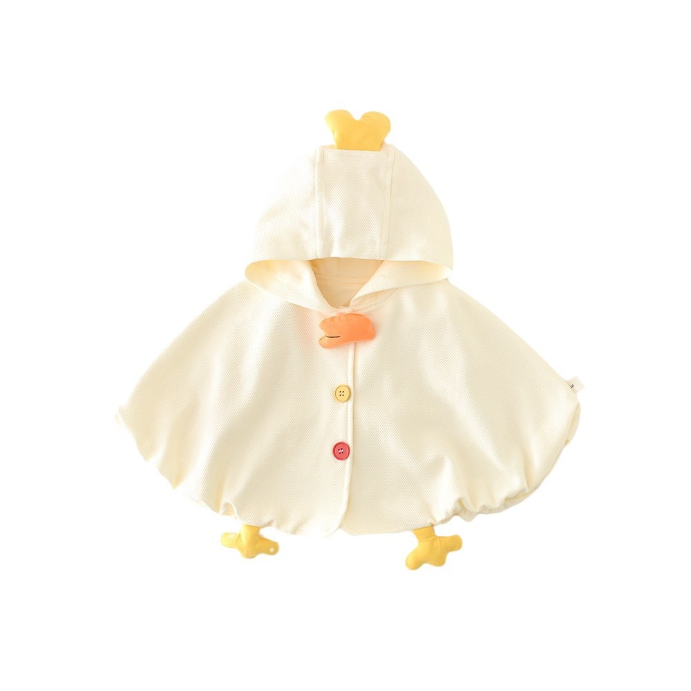 Yueji Clothing Spring Baby Cartoon Outing Clothes Newborn 0-3 Years Old Windproof Hooded Chicken Cloak 51106