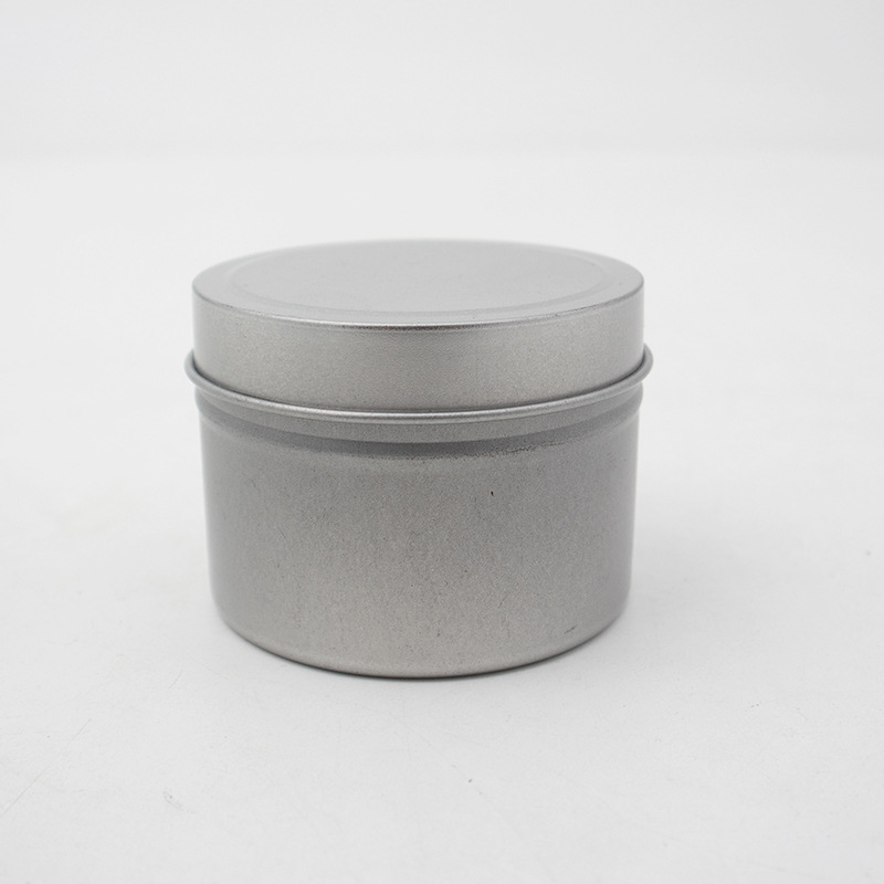 Tinplate Round Box Candy Box Tinplate Packaging Frosted Gift Can Be Customized Sealed Silver Exquisite Packaging Box