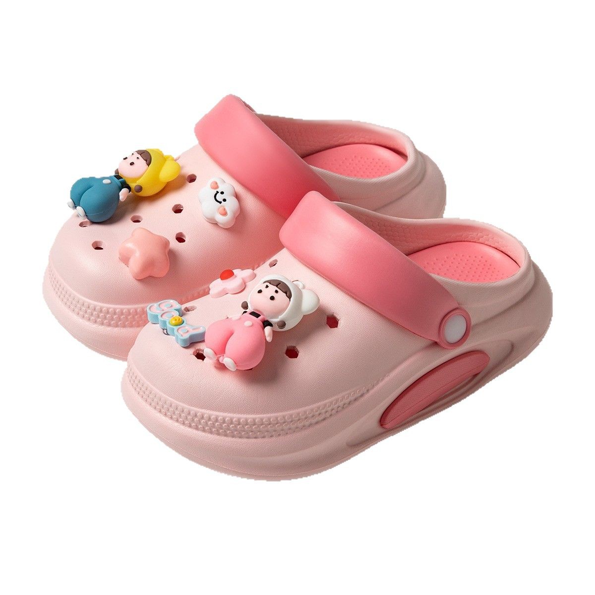 Parent-Child Cave Shoes Children's Men's and Women's Summer Girls' Seaside Beach Shoes Non-Slip EVA Children's Shoes Boys Sandals and Slippers