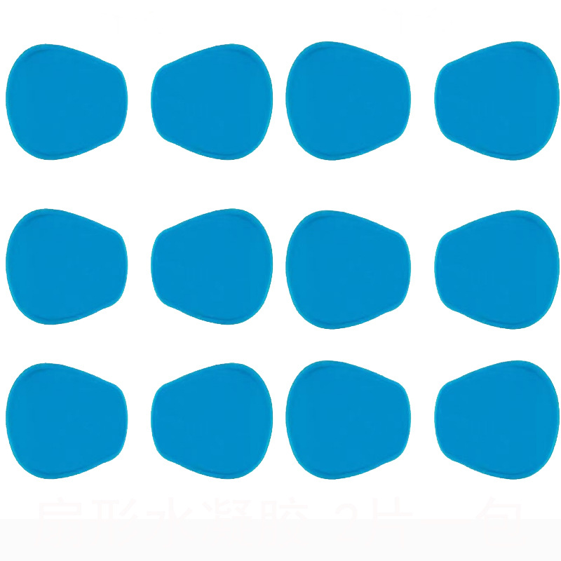 Fan-shaped gel patch butterfly smart massager special gel patch double-line shoulder and neck massage patch hydrogel new product