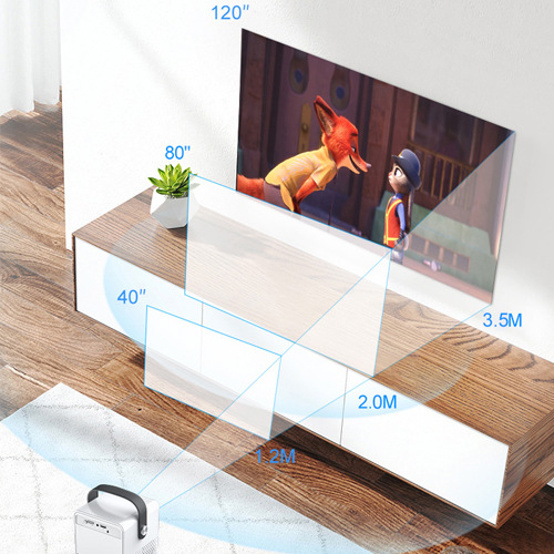 Cross-Border Projector Home Portable Mobile Phone Wireless Projector Home Theater Outdoor High-Definition Android Projector