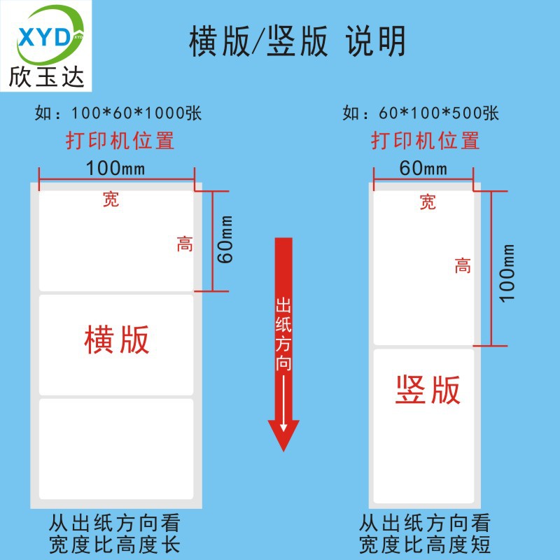 Coated paper label paper 100*150 60*40 copper bar code paper 50*30 printing paper adhesive label sticker