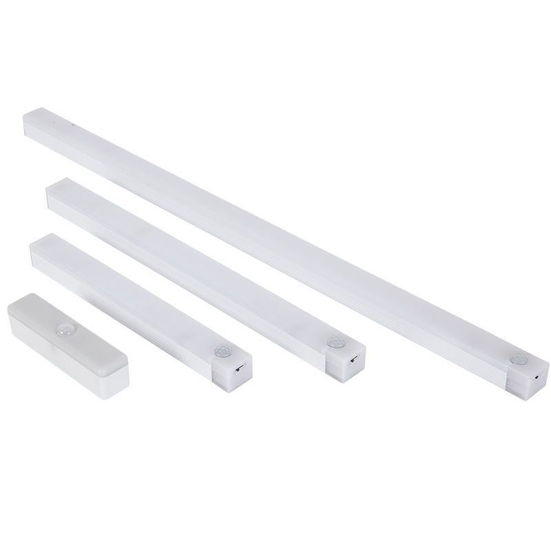 LED intelligent human body induction wiring-free long kitchen cabinet wine cabinet wardrobe Night Light Night Light