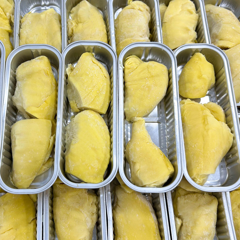 Source Factory Thailand Cored Golden Pillow Durian Meat Roasted Durian Small Gold Bars 100G/Box Large Wholesale Sf Express