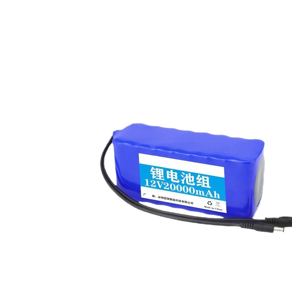 12V Lithium Battery Pack 12.6V Large Capacity Photovoltaic Led Solar Street Light Monitoring Rechargeable 11.1V Lithium Battery