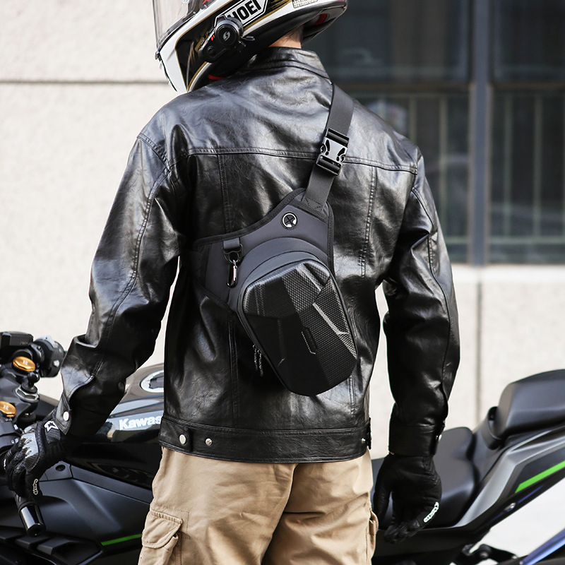 Cross-Border Processing Motorcycle Leg Bag Waterproof Riding Motorcycle Crossbody Bag Male Rider Waist Bag Chest Crossbody Bag Motorcycle Travel Equipment