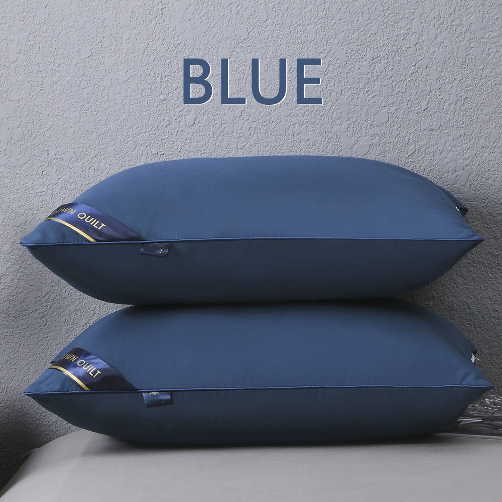 Popular Five-Star Hotel Style Pillow, Pillow Core Made of Feather Velvet, Neck Protection, Single Student Pillow, Non-Collapsing Gift Pillow