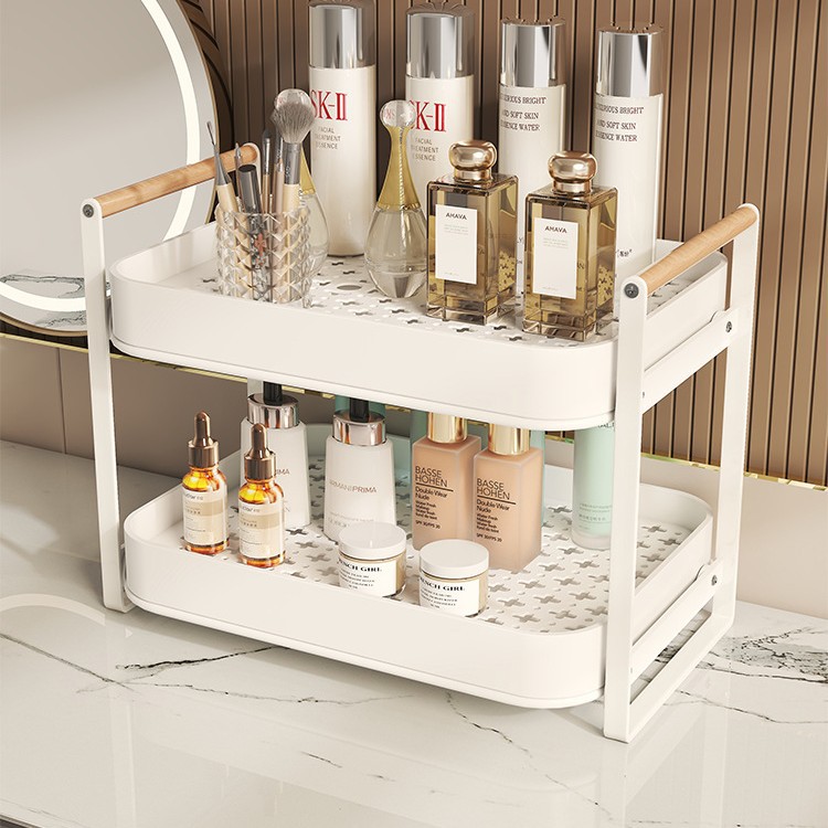 Cup Storage Rack Double-Layer Tea Cup Rack Tea Set Storage Rack Cup Home Desktop Water Cup Drain Tray