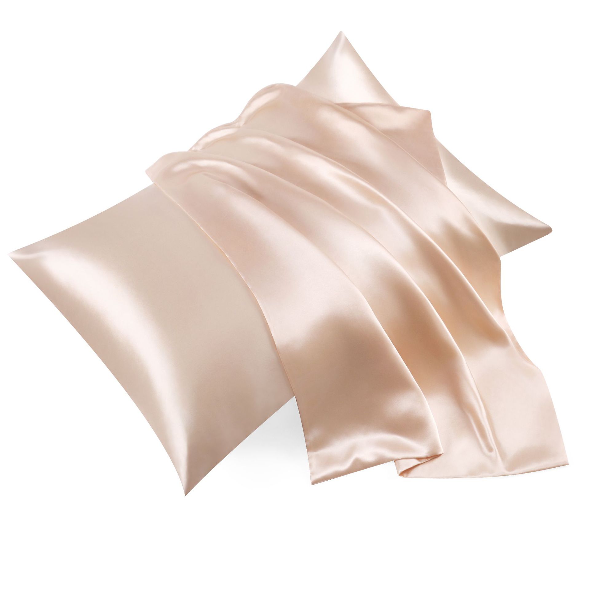 Cross-Border Imitation Silk Satin Pillowcase Ice Silk Amazon Zipper Envelope Style Pillowcase Pure Color Pillowcase
