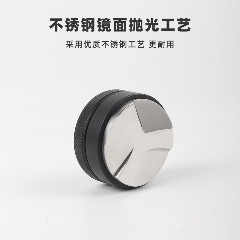 Stainless steel coffee powder press three slurry type coffee cloth powder 58mm filling quantitative powder hammer wholesale