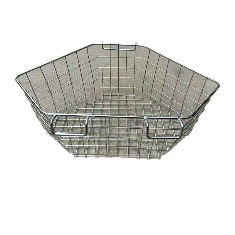 316 Stainless Steel Mesh Frame Equipment with Cover, Disinfection Frame, Industrial Cleaning Mesh Basket, Welded Reinforced Design