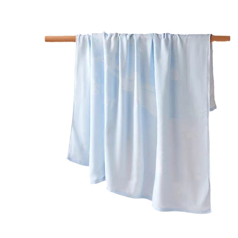 Baby Blanket Bamboo Fiber Baby Summer Thin Ice Silk Summer Cool Quilt Air Conditioning Small Quilt Children's Nap Blanket