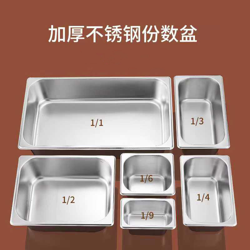Stainless Steel Portion Tray Rectangular Portion Box with Lid Square Tray Fast Food Truck Food Tray European American Style Platter