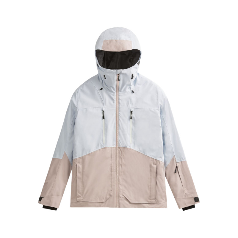 Fashion Patchwork Color Women's New Outdoor Hooded Alpine Sportswear Outdoor Ski Wear Wholesale