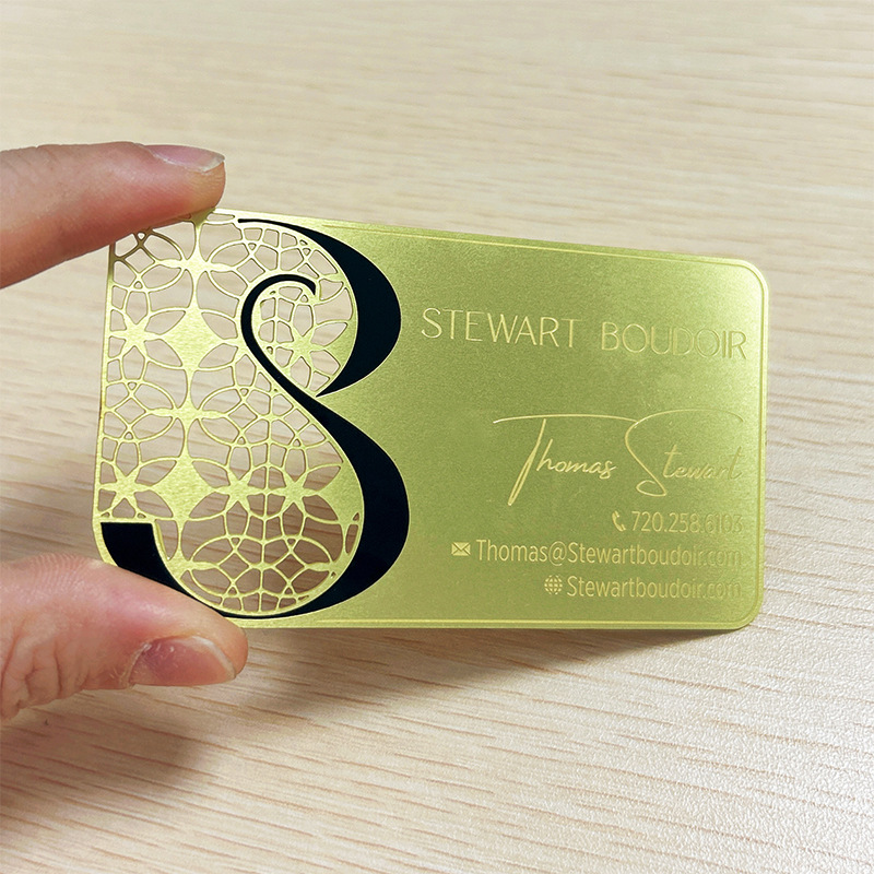 Jinkala Stainless Steel Vip Membership Metal Card Vip Cut Out Special-Shaped Metal Card Business Card Printing
