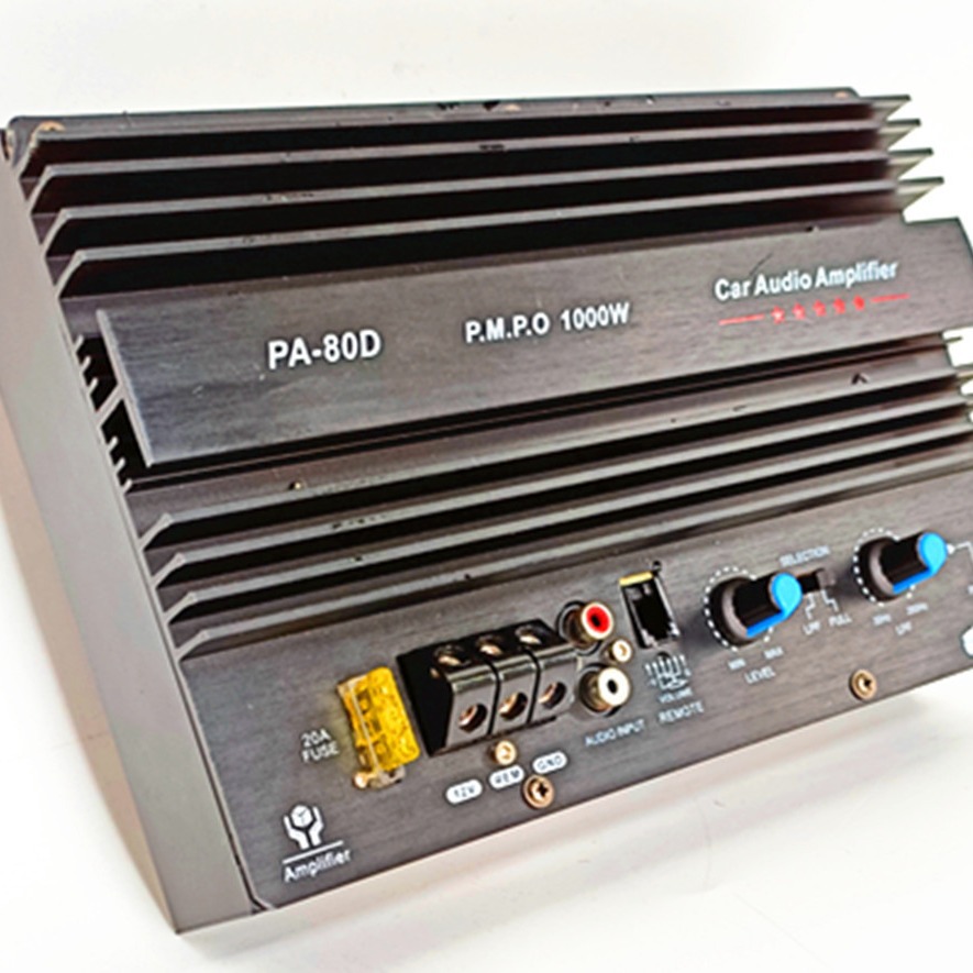 PA-80D12v car power amplifier board high power audio subwoofer exposed power amplifier 12v power amplifier with box
