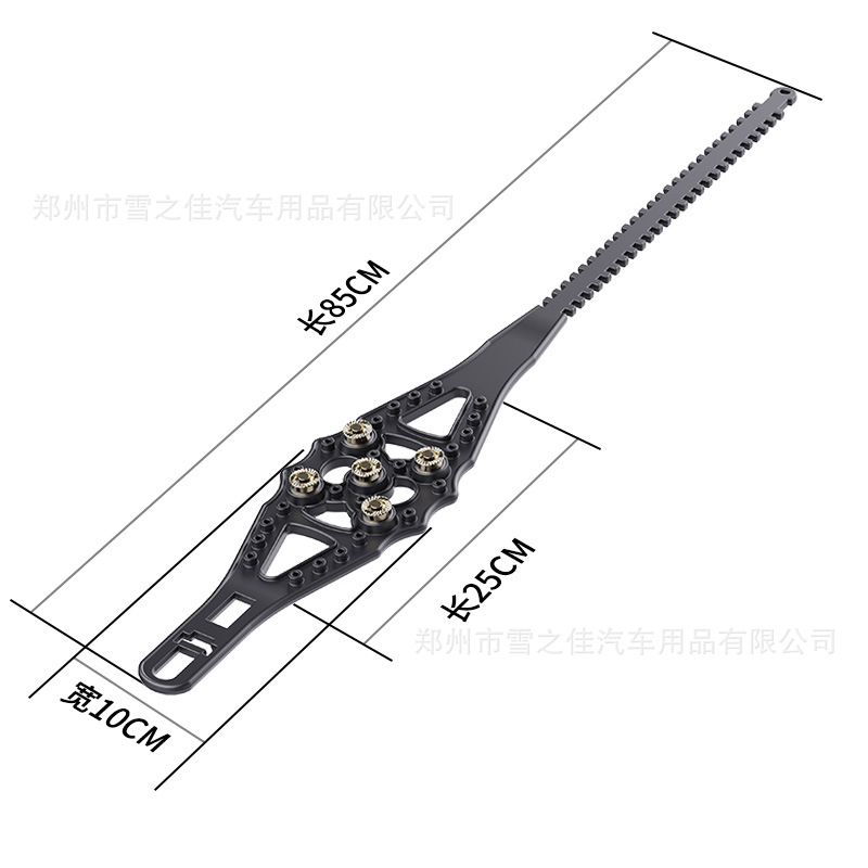 Single anti-skid chain car universal quick installation jack-free tire snow chain