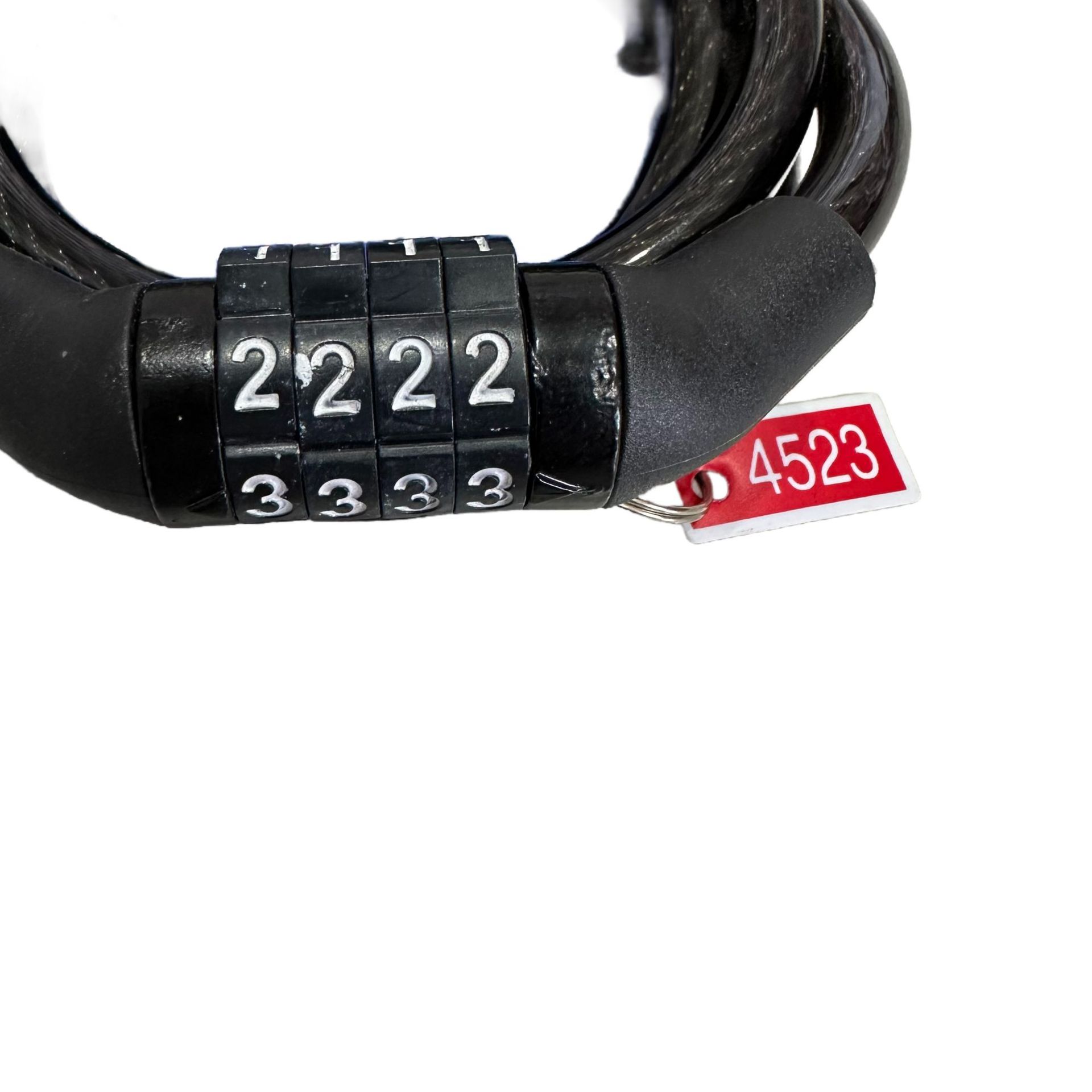 Four-Digit Password Bicycle Mountain Bike Road Bike Student Lock Steel Wire Cable Ring Lock Anti-Theft Lock Cycling Equipment