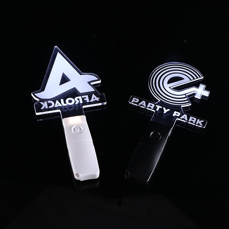 Customized Acrylic Led Light Hand Sign Support Luminous Hand Light Props Acrylic Light Sign Printing Logo Customization