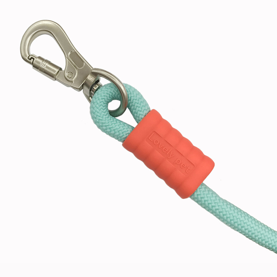 New Pet Rope Joint Button Traction Rope Round Rope Buckle Pet Traction Rope Colorful Plastic Buckle Dog Rope Accessories