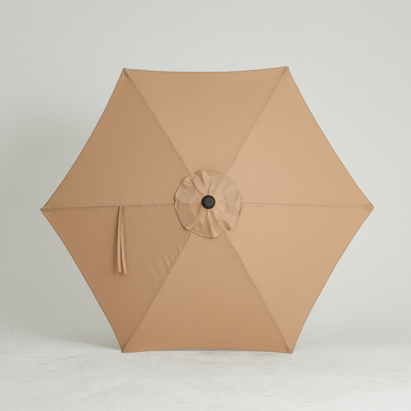 Ocean Terrace Garden Garden Umbrella Sun Protection Leisure Outdoor Large Advertising Umbrella Hand-cranked Middle Column Beach Parasol