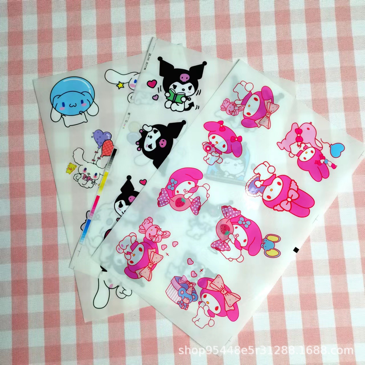 Sanrio stickers wholesale Jade dog kulomi melody hand account transparent stickers cartoon stickers
