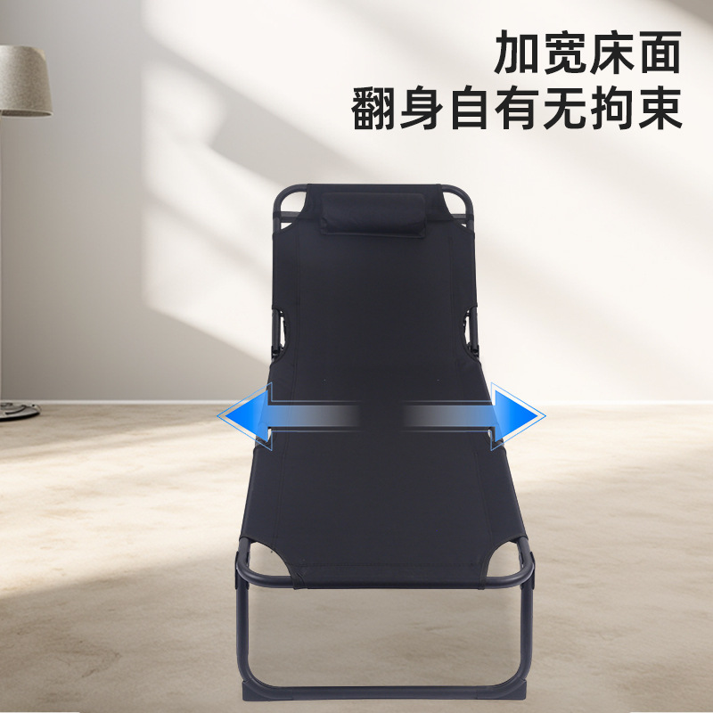 Single Person Simple Household Folding Bed Portable Office Adult Lunch Break Recliner Multi-Functional Hospital Accompanying Army Bed