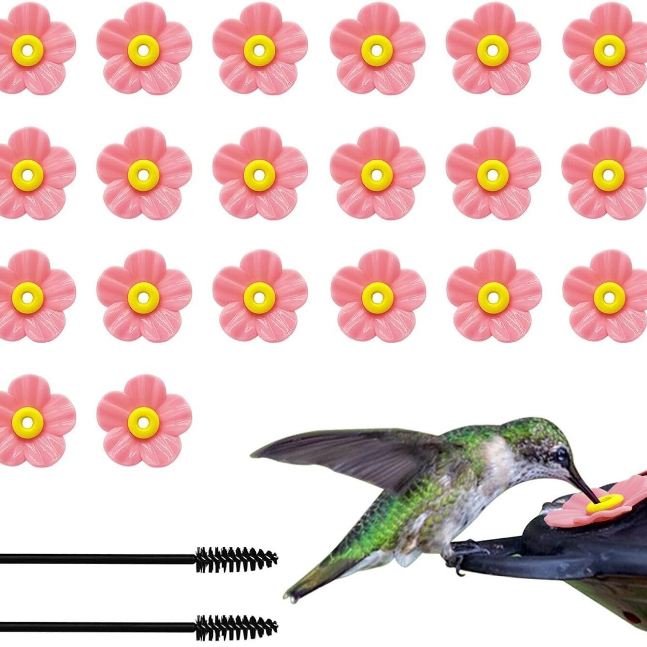 Factory Direct Sales Hummingbird Feeder Flower Accessories Hummingbird Feeder Feeder Flowers Can Be Matchinged with Any Color