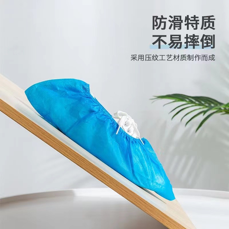 Disposable Non-Woven Shoe Covers Thickened for Adults, Students and Children Plus Size Indoor Shoe Covers Foot Covers Dustproof and Waterproof