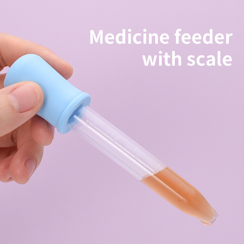 Food Grade Dropper Drug Feeder High Suction Silicone Drug Feeding Dropper Test Tube Drug Feeding Tool Absorbent Toy
